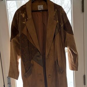 Chic Women's Tan and Brown Trench Coat